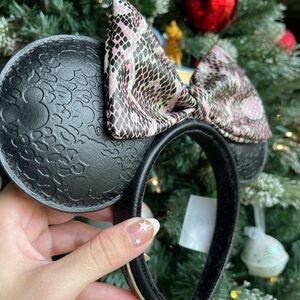 Disney Parks Loungefly Minnie Ears Wild Snakeskin